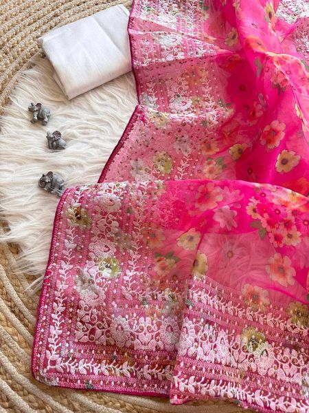 Exclusive Organza silk saree